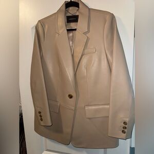 BCBGMaxAzria Faux Leather Blazer